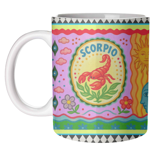 Scorpio star sign - unique mug by Wallace Elizabeth