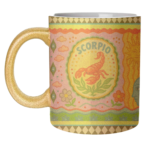 Scorpio star sign - unique mug by Wallace Elizabeth