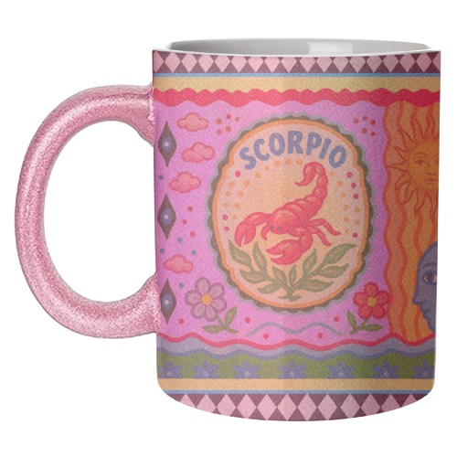 Scorpio star sign - unique mug by Wallace Elizabeth