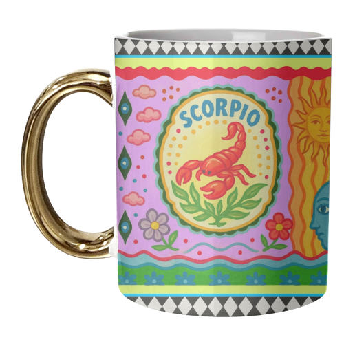 Scorpio star sign - unique mug by Wallace Elizabeth