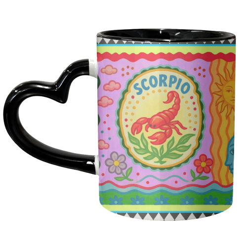 Scorpio star sign - unique mug by Wallace Elizabeth