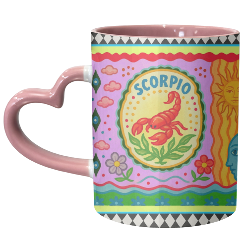 Scorpio star sign - unique mug by Wallace Elizabeth
