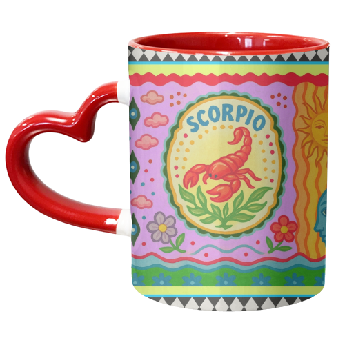 Scorpio star sign - unique mug by Wallace Elizabeth