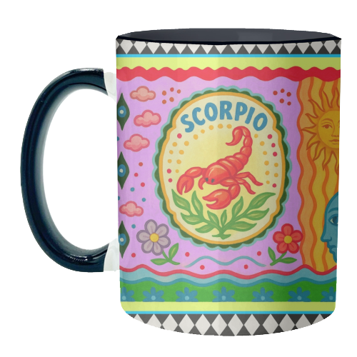 Scorpio star sign - unique mug by Wallace Elizabeth