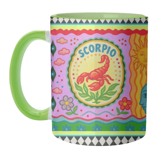Scorpio star sign - unique mug by Wallace Elizabeth