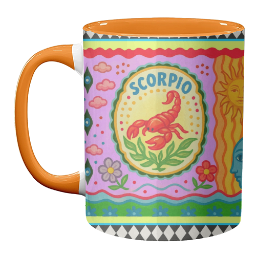 Scorpio star sign - unique mug by Wallace Elizabeth