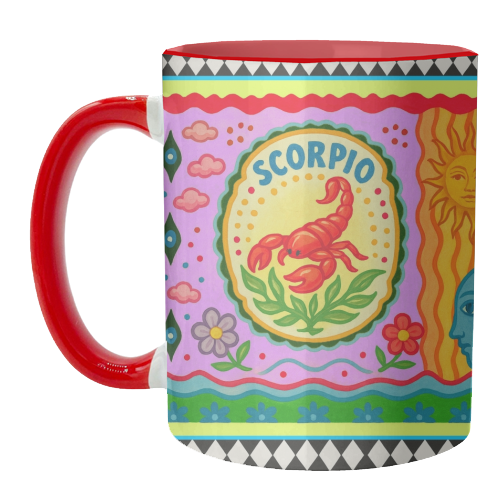 Scorpio star sign - unique mug by Wallace Elizabeth