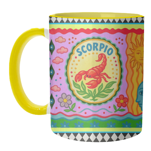 Scorpio star sign - unique mug by Wallace Elizabeth
