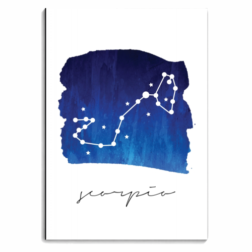 Scorpio Zodiac Constellation - personalised A4, A5, A6 notebook by Toni Scott