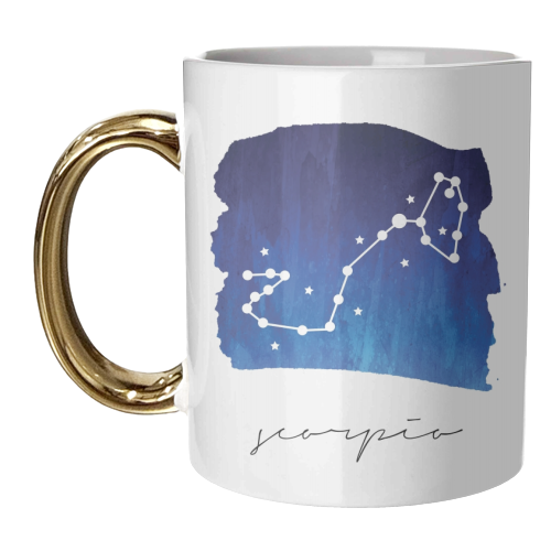 Scorpio Zodiac Constellation - unique mug by Toni Scott