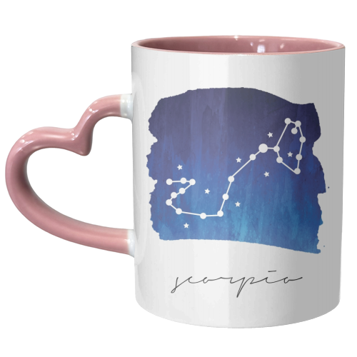 Scorpio Zodiac Constellation - unique mug by Toni Scott