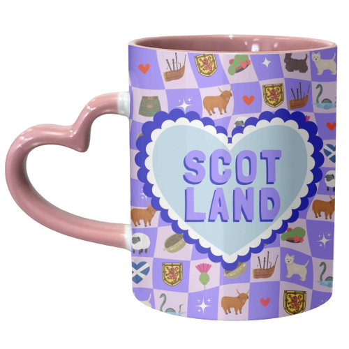 Scotland Heart - unique mug by Lilly Rose