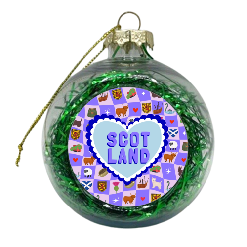 Scotland Heart - xmas bauble by Lilly Rose