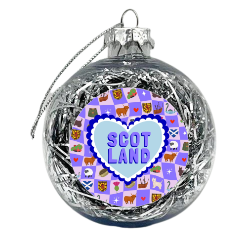 Scotland Heart - xmas bauble by Lilly Rose