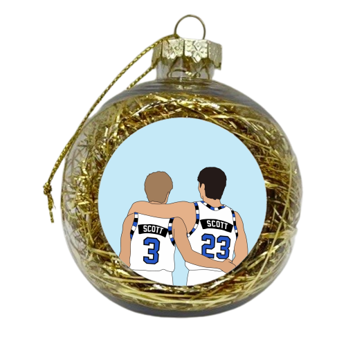 Scott brothers - xmas bauble by The Girl Next Draw