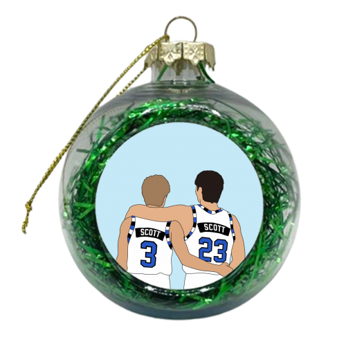 Scott brothers - xmas bauble by The Girl Next Draw