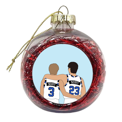 Scott brothers - xmas bauble by The Girl Next Draw