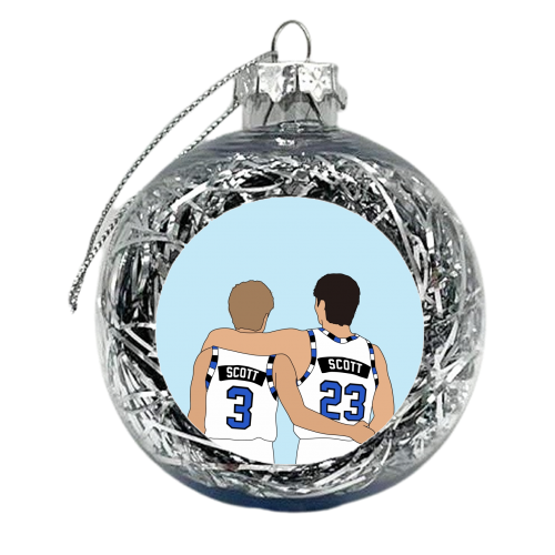 Scott brothers - xmas bauble by The Girl Next Draw