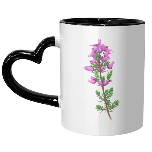 Scottish Bell Heather - unique mug by She Walks She Paints