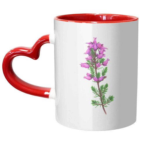 Scottish Bell Heather - unique mug by She Walks She Paints