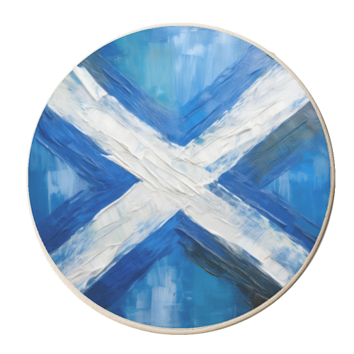 Scottish Flag - personalised beer coaster by AP