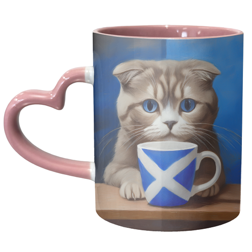 Scottish Fold Cat - unique mug by AP