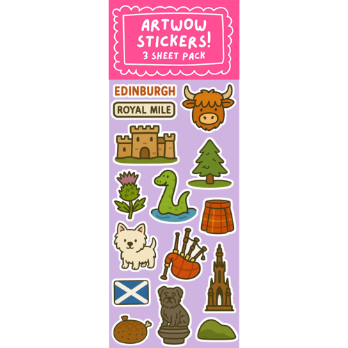 Scottish icons - Sticker Pack by Lilly Rose