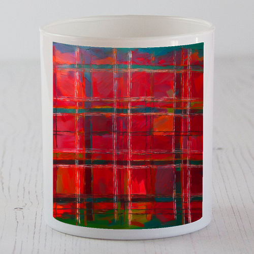 Scottish Original Red Tartan - scented candle by AP
