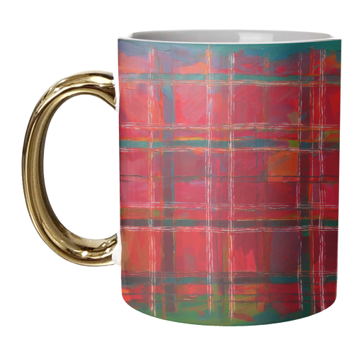 Scottish Original Red Tartan - unique mug by AP