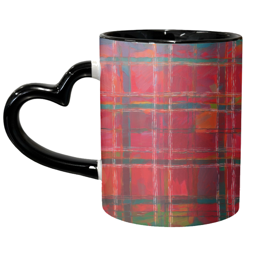 Scottish Original Red Tartan - unique mug by AP