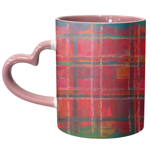 Scottish Original Red Tartan - unique mug by AP