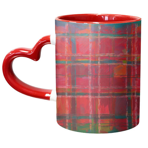 Scottish Original Red Tartan - unique mug by AP