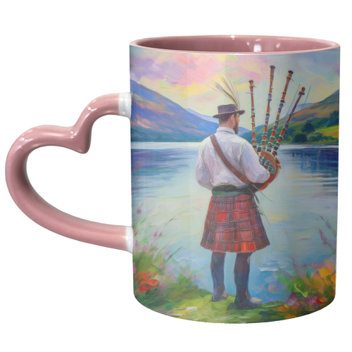 Scottish Piper - unique mug by AP