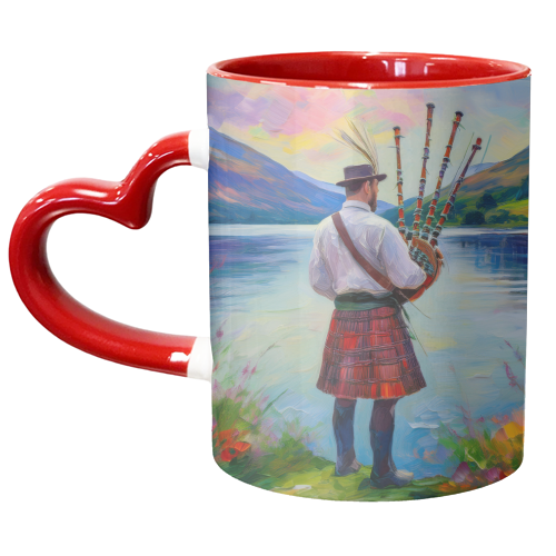 Scottish Piper - unique mug by AP