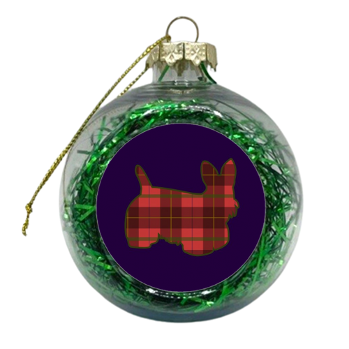 Scotty - Reverse - xmas bauble by Kitty & Rex Designs