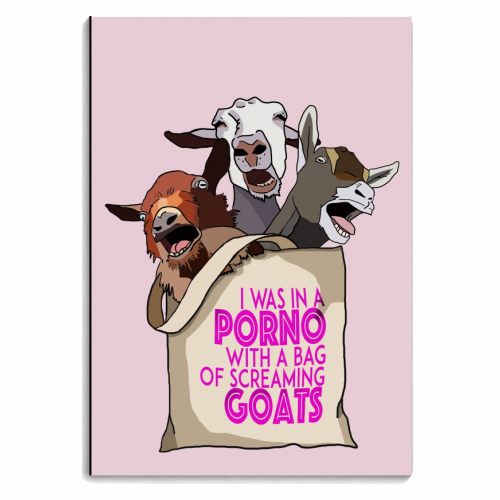 Screaming Goats - personalised A4, A5, A6 notebook by Hannah Hill