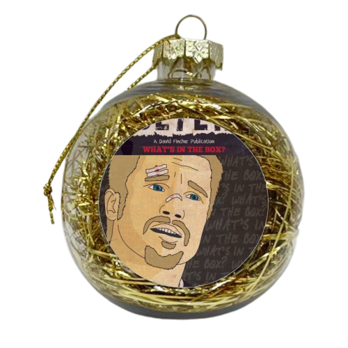 Se7en Comic Book Poster - xmas bauble by Shaun Baker