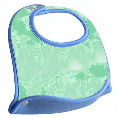 Sea Green Summer - baby feeding bib by Uma Prabhakar Gokhale