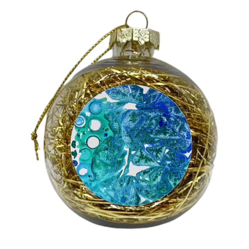 Sea leaves - xmas bauble by Alicia Noelle Jones