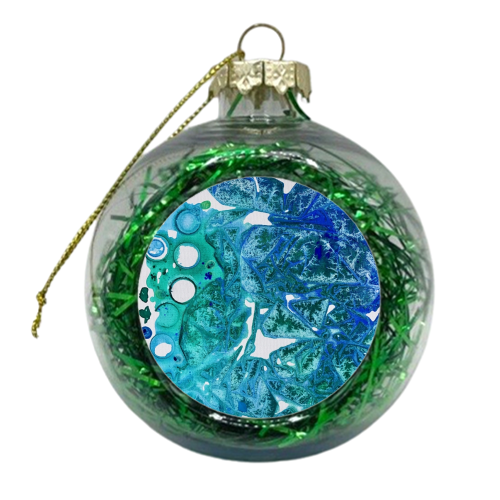 Sea leaves - xmas bauble by Alicia Noelle Jones