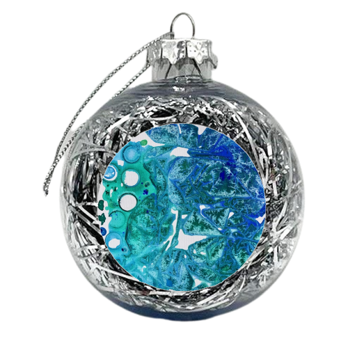 Sea leaves - xmas bauble by Alicia Noelle Jones