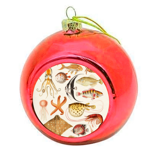 Sea Life Collection - colourful christmas bauble by Gal Design
