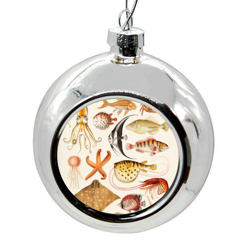 Sea Life Collection - colourful christmas bauble by Gal Design