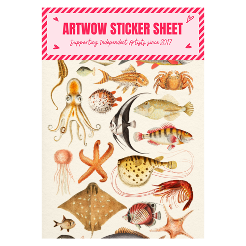 Sea Life Collection - Sticker Sheet by Gal Design