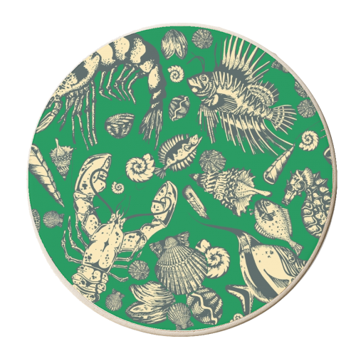 Sea Platter - personalised beer coaster by Wallace Elizabeth