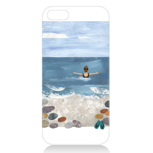 Sea Swimmer - unique phone case by Christina Carpenter