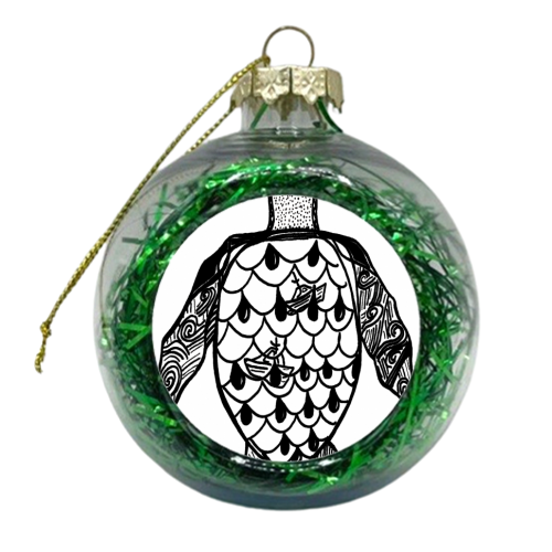 Sea Turtle - xmas bauble by Stitcha Handmade