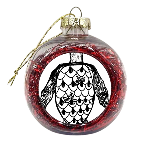 Sea Turtle - xmas bauble by Stitcha Handmade