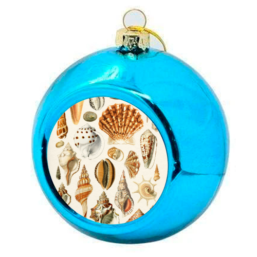Seashells Collection - colourful christmas bauble by Gal Design