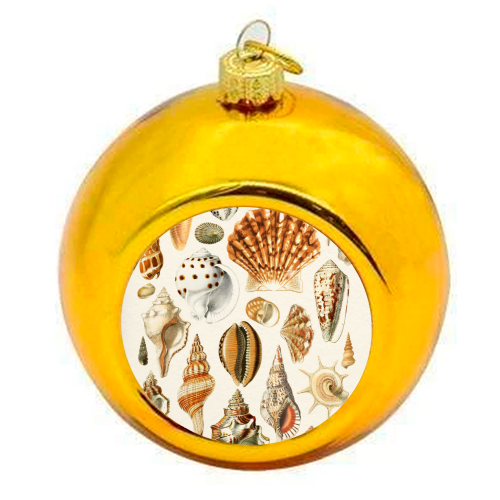 Seashells Collection - colourful christmas bauble by Gal Design